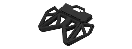 Tactical Folding Step Stool Portable Small Chair Collapsible for Kitchen,Hiking Stool Backpacking, Camping, Fishing and Hunting (Black) - color: Black