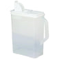 Buddeez Bulk Food Storage Container - 8 Quart All Purpose Clear & Large Pantry and Kitchen Organization and Storage - Cereal, Flour, Sugar, Rice Dispenser, EZ Grip Handle, EZ Pour Spout (White Lid)