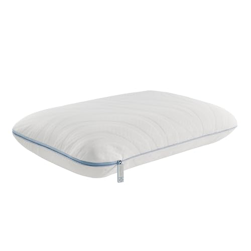 Sealy Dreamlife Queen Size Memory Foam Cooling Pillow with Surface Guard Technology, Removable Machine-Washable Cover, 1 Year Limited Warranty, White - size: Standard, style: 1 pack