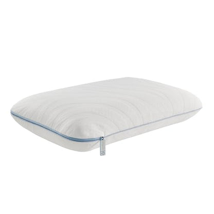 Sealy Dreamlife Queen Size Memory Foam Cooling Pillow with Surface Guard Technology, Removable Machine-Washable Cover, 1 Year Limited Warranty, White - size: Standard, style: 1 pack