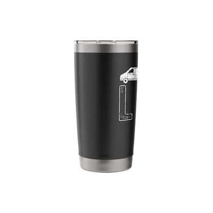 Vanning Vanlife Van Life Stainless Steel Insulated Tumbler - color: Black