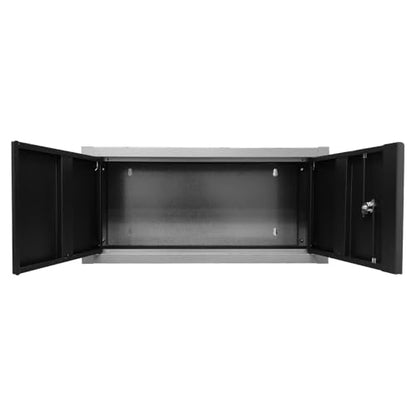 JZD Metal Wall Cabinet with Two Lockable Doors, Steel Wall Chest for Kitchen Warehouse Home Office Garage - size: M-03