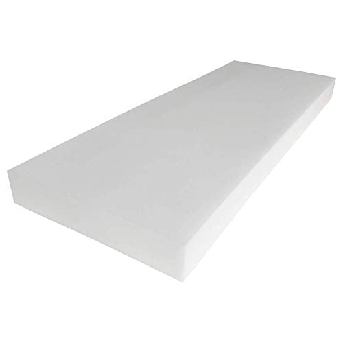 Foamma 5" x 24" x 84" High Density Upholstery Foam Padding for Cushions and Seat Repair, Thick-Custom Pillow, Chair and Couch Cushion Replacement Foam, Craft Upholstery Supplies - color: High Density, size: 5" x 24" x 84"