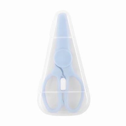 Versatile Stainless Steel Kitchen Scissors with Storage Box - Multi-Purpose Food Shears for Meat, Vegetables & Noodles (Blue) - color: Blue