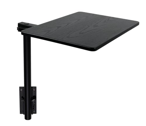 Manufacturers' Select ITC RV Side Table with MOD Table Leg System (Black Shiplap Table Top w/Black Table Leg) - color: Black Shiplap Table Top W/ Black Table Leg