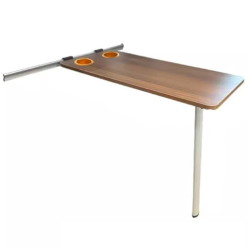 Compact Wall-Mounted RV Dinette Folding Table - Space-Saving Brown Design 70x35x71.5 cm (27.5x14x28 in) - Ideal for Outdoor Dining & Small Spaces Efficient & Stylish - color: Typ a