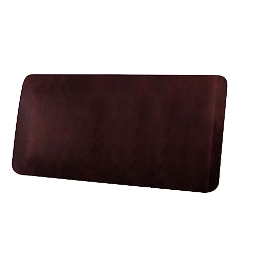 ANARACHON Leather Look Couch Cushion Covers Sofa Seat Slipcovers Sets Couches Furniture Protector for Sectional Armchair Loveseat Pets Kids Stretch Spandex Fabric (1 Cushion Loveseat, Burgundy) - color: Burgundy, size: 1 Cushion Loveseat