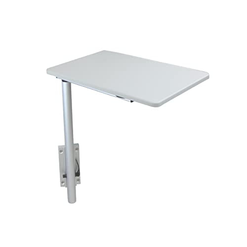 Manufacturers' Select ITC RV Side Table with MOD Table Leg System (Light Grey Table Top w/Silver Table Leg) - color: Light Grey Table Top W/ Silver Table Leg