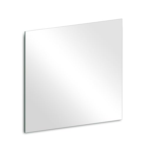 Glass Square Mirror Sheet for Wall Decor, 8 x 8 x 1Pcs Small Decorative Mirror Tray Candle Plates for Table Centerpieces, Wedding, DIY Project, Bathroom, Bedrooms, Home Decor - size: 7.9"L x 7.9"W