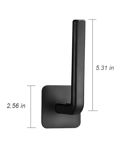 4 PCS Hat Hooks for Wall Hat Rack for Wall Self Adhesive Multi-Purpose Hat Organizer L Shaped Hooks for Home Decor Black