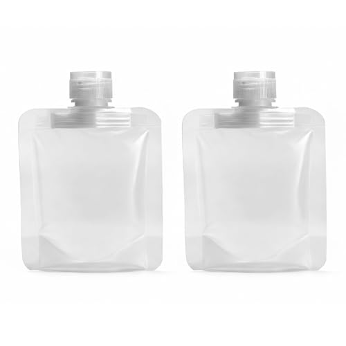 4 Pcs 30ml Refillable Travel Pouches for Toiletries, Reusable Liquid Travel Pouches for Liquids, Portable Fluid Packing Bags, Small Toiletry Pouch for Lotion Shampoo Conditioner Soap Liquids - size: 30ml