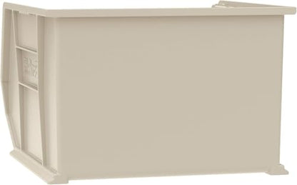 Akro-Mils 30270 AkroBins Plastic Storage Bins, Space-Saving Stackable Bins for Garage, Pantry, Craft Organization, 18" x 16" x 11", Stone, 3-Pack - color: Stone