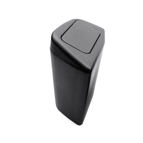 YEE PIN Toyota RAV4 2025 Trash Can Bin with Lid for Door, Black ABS Plastic, Quart Size, Custom Fit for Driver Side Door Pocket (LE/SE/XLE Premium/Woodland/XSE/Limited) Accessories - color: Driver Door Trashcan (1PCS)