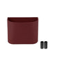Car Trash Can for Back Seat, Waterproof Leather, Automotive Garbage Bin for Car, SUV, Trucks, Includes 100 Trash Bags, Red