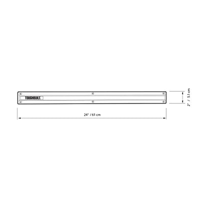 ToughBuilt – 24" Wall Organizer, Heavy-Duty Steel Wall Rail for Tool & Pouch Storage, Perfect for Garage, Shop & Jobsite (TB-53)