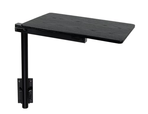Manufacturers' Select ITC RV Side Table with MOD Table Leg System (Black Shiplap Table Top w/Black Table Leg) - color: Black Shiplap Table Top W/ Black Table Leg
