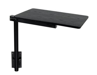 Manufacturers' Select ITC RV Side Table with MOD Table Leg System (Black Shiplap Table Top w/Black Table Leg) - color: Black Shiplap Table Top W/ Black Table Leg