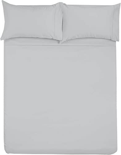 Shreem Linen Microfiber RV Sheet Sets, 60x75 Short Queen, Light Grey Solid - Fits Mattresses up to 8 Inches Deep, 4 Piece RV Bed Sheets for Campers, Motorhomes, and Travel Trailers - color: Light Grey, size: (60x75) SHORT QUEEN SIZE
