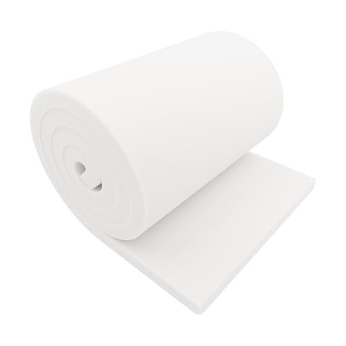 GoTo Foam 1" Height x 24" Width x 72" Length 36ILD (Semi-Firm) Upholstery Cushion Made in USA - color: Semi-firm, size: 1x24x72