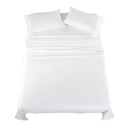 Kingnex Sofa Bed Sheets Queen for Sleeper Sofa Bed with 4-6 Deep Pocket Soft Double Brushed 1800 Microfiber 4 Piece Bedding Set (60"x74"x6") White - color: White, size: Sleeper Sofa Queen