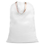 Cotton Canvas Laundry Bag with Handles & Drawstring Straps, Heavy Duty Extra Large Laundry Bags for Laundromat and Household, 25.5x34 Inch, White - color: White