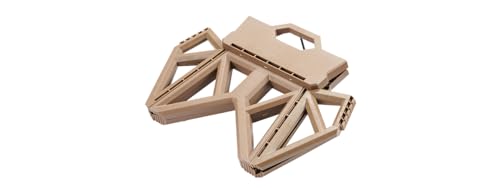 Tactical Folding Step Stool Portable Small Chair Collapsible for Kitchen,Hiking Stool Backpacking, Camping, Fishing and Hunting (Tan) - color: Tan