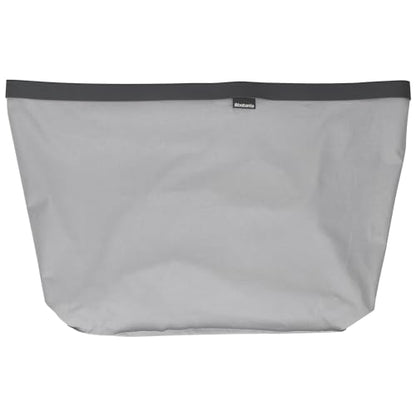 Brabantia - Bo Laundry Hamper Bag 16 Gal - Replacement Bag for Bo Laundry Hamper - Large Compartment for Easy Sorting - Portable & Hygienic - Cotton Bag with Velcro Closing - Gray - size: 1 x 16 Gal Compartment