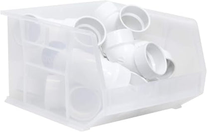 Akro-Mils 30270 AkroBins Plastic Storage Bins, Space-Saving Stackable Bins for Garage, Pantry, Craft Organization, 18" x 16" x 11", Clear, 3-Pack - color: Clear