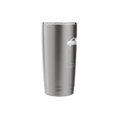 Vanning Vanlife Van Life Stainless Steel Insulated Tumbler - color: Brushed Steel
