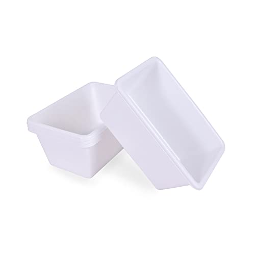 UNiPLAY Small Stackable Storage Bins for Closet Organizers, Food Organizer Bins, Pantry Storage and Toy Storage Organizer, White (4-Pack) - color: White, size: Small