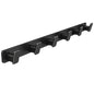 Coat Hook Wall Rack Hanger - Black Coat Rack with 6 Hooks Wall Hooks for Hanging Hat Key Bag Towel Wall Mount Coat Holder - color: Black, size: Rectangle 6 Hooks 1 Pack