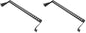 1U Horizontal 19-Inch Rack Mount Cable Management Bar, Depth Adjustable Horizontal Cable Lacing Cross Bar Black (1U1PC) (Pack of 2) - size: 1U1PC (Pack of 2)