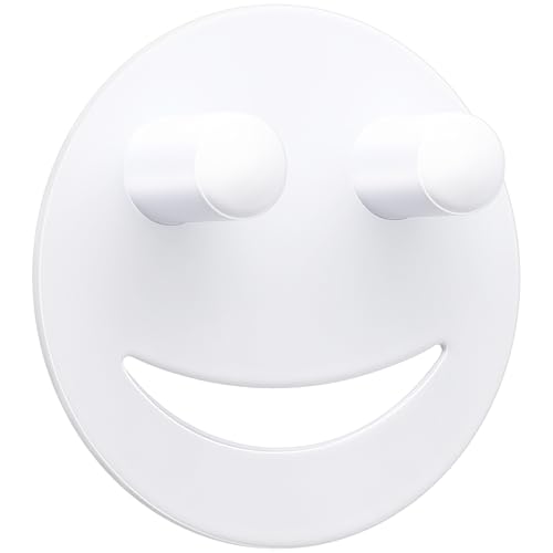 Yoshiky Stainless Steel Smiley Face Sponge Holder, Silver Sink Caddy Organizer Storage with Suction Cup for Kitchen, Kitchen Accessories Decor Scrubber-White - color: White, size: 1 Pack
