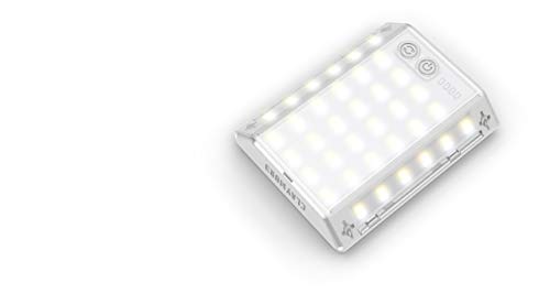 CLAYMORE 3Face Mini (Light Gray) - Lightweight and Portable LED Area Light for Outdoors, Camping, Tent, Emergency, and Industrial Use. Rechargeable Lantern with USB-C, Up to 60 Hours Battery Life. - style: Light Gray (3Face)