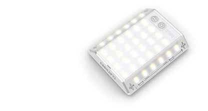 CLAYMORE 3Face Mini (Light Gray) - Lightweight and Portable LED Area Light for Outdoors, Camping, Tent, Emergency, and Industrial Use. Rechargeable Lantern with USB-C, Up to 60 Hours Battery Life. - style: Light Gray (3Face)