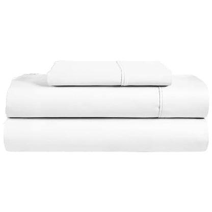 Lukeville Luxury Linen 3-Piece Cot Sheet Set - 25" x 75" x 9" - White Solid - color: White, size: Cot Sheet 25"x 75"