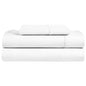 Lukeville Luxury Linen 3-Piece Cot Sheet Set - 25" x 75" x 9" - White Solid - color: White, size: Cot Sheet 25"x 75"