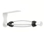 SetSail Paper Towel Holder, Paper Towel Holder Under Cabinet with Adjustable Damper Easy Tear Wall Mount Self-Adhesive or Drilled for Kitchen Bathroom, White - color: White