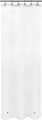 White Stall Shower Curtain Liner 36 x 72 inch Plastic Shower Liner Washable Inside Shower Curtain Liner PEVA Shower Curtains for Bathroom with Magnets and Rustproof Metal Grommet Holes - color: Pure White, size: 36"W x 72"L (Pack of 1)