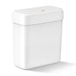 MOPALL Small Bathroom Trash Can with Lid, 2.6 Gallons / 10 L Slim Plastic Garbage Bin with Pop-Up Lid, Mini Waste Basket Can Dog Proof for Kitchen, Bedroom, Office, Laundry, Toilet, Rv, White - size: 2.6 Gallon
