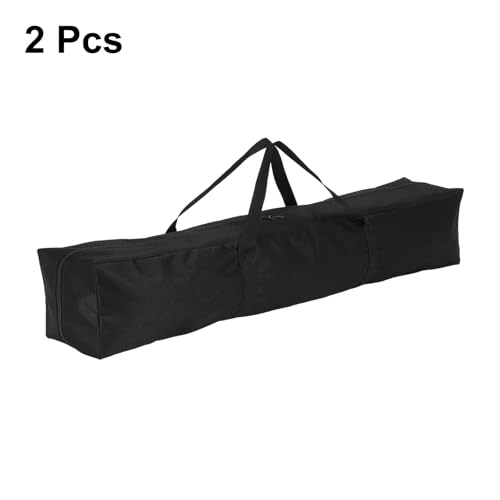 HARFINGTON 2pcs Camping Chair Replacement Bag 33.1" x 5.9" Folding Chair Carry Bag Oxford Cloth Storage Tent Bag with Handle Strap for Travel Outdoor Camping Sports, Black - size: 33.1" x 5.9"