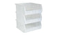 HE HUDSON EXCHANGE 11" x 11" x 5" (3 Pack) Plastic Stackable Storage Bin, Clear - color: Clear, size: 3 Pack
