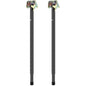 CroBlissful 2 Pcs Folding RV Table Legs 22.5-35.5 Inch RV Table Base Mount Adjustable Heavy Duty Desk Leg Lifting Telescopic Folding Support(Black) - color: Black