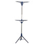 Household Essentials 5012-1 Portable 2-Tier Clothes Drying Rack Tri-pod | Dry Wet Laundry or Hang Clothes | Silver and Blue - size: Large