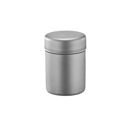 200ml Titanium Tea Canister Portable Travel Storage Box Lightweight Spice Jar Loose Leaf Coffee Herbs Small Capacity Carry-On Container Camping, Car, Outdoor RT1039T (1 pc)