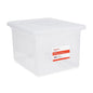 STAPLES File Box Plastic File Box Snap, Letter/Legal Size, Clear, 2/Pack - color: Clear, size: 2 Pack, style: Box (Snap Lid)
