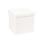 B FSOBEIIALEO Small Storage Ottoman Cube Sherpa Ottomans Foot Rest, Foldable Boucle Ottoman, Faux Teddy Fur, Cream White 12.6"x12.6"x12.6" - color: White, size: 12.6"x12.6"x12.6"