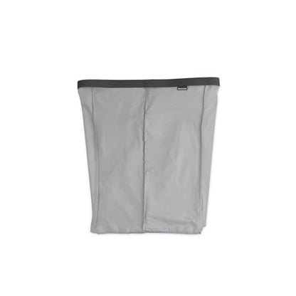 Brabantia - Bo Laundry Hamper Bag 2 x 12 Gal - Replacement Bag for Bo Laundry Hamper - Dual Compartments for Easy Sorting - Portable & Hygienic - Cotton Bag with Velcro Closing - Gray - size: 2 x 12 Gal Compartments