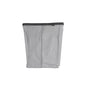 Brabantia - Bo Laundry Hamper Bag 2 x 12 Gal - Replacement Bag for Bo Laundry Hamper - Dual Compartments for Easy Sorting - Portable & Hygienic - Cotton Bag with Velcro Closing - Gray - size: 2 x 12 Gal Compartments