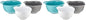 KitchenAid Universal Nesting Plastic Mixing Bowls,Set Of 3,2.5 quart,3.5 quart,4.5-quart,Non Slip Base with Easy Pour Spout to Reduce Mess,Dishwasher Safe,Aqua Sky,White,Gray,(Pack of 2) - color: Aqua Sky White Gray, size: Set of 3 (Pack of 2)